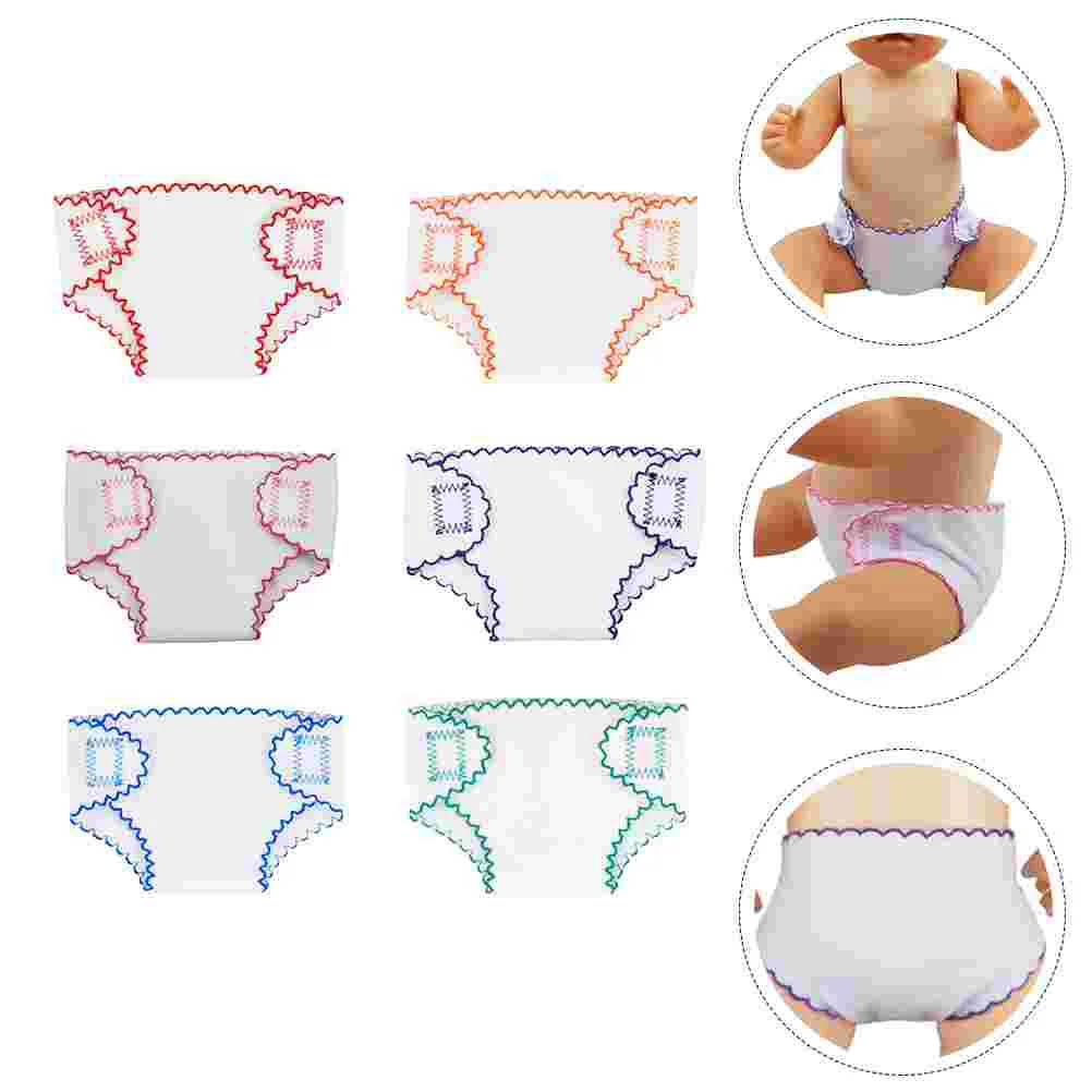 

Inch American Doll Diaper Cute Baby Doll Nappies Changing Pants Underwear Dollhouse Accessories Girls Pretend Play Toys