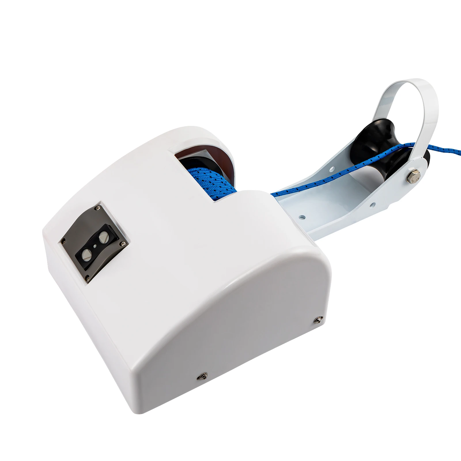 12V Electric Boat Anchor Winch Wireless Marine Saltwater Winch For Boats with 25lbs Boat Anchor Remote Controlled