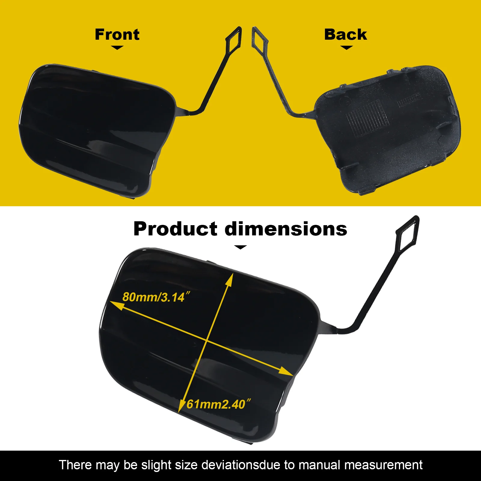 Front Bumper Tow Hook Cap Towing Eye Cover For Mercedes Benz GLA W156 X156 Facelift-with AMG Line Package edition