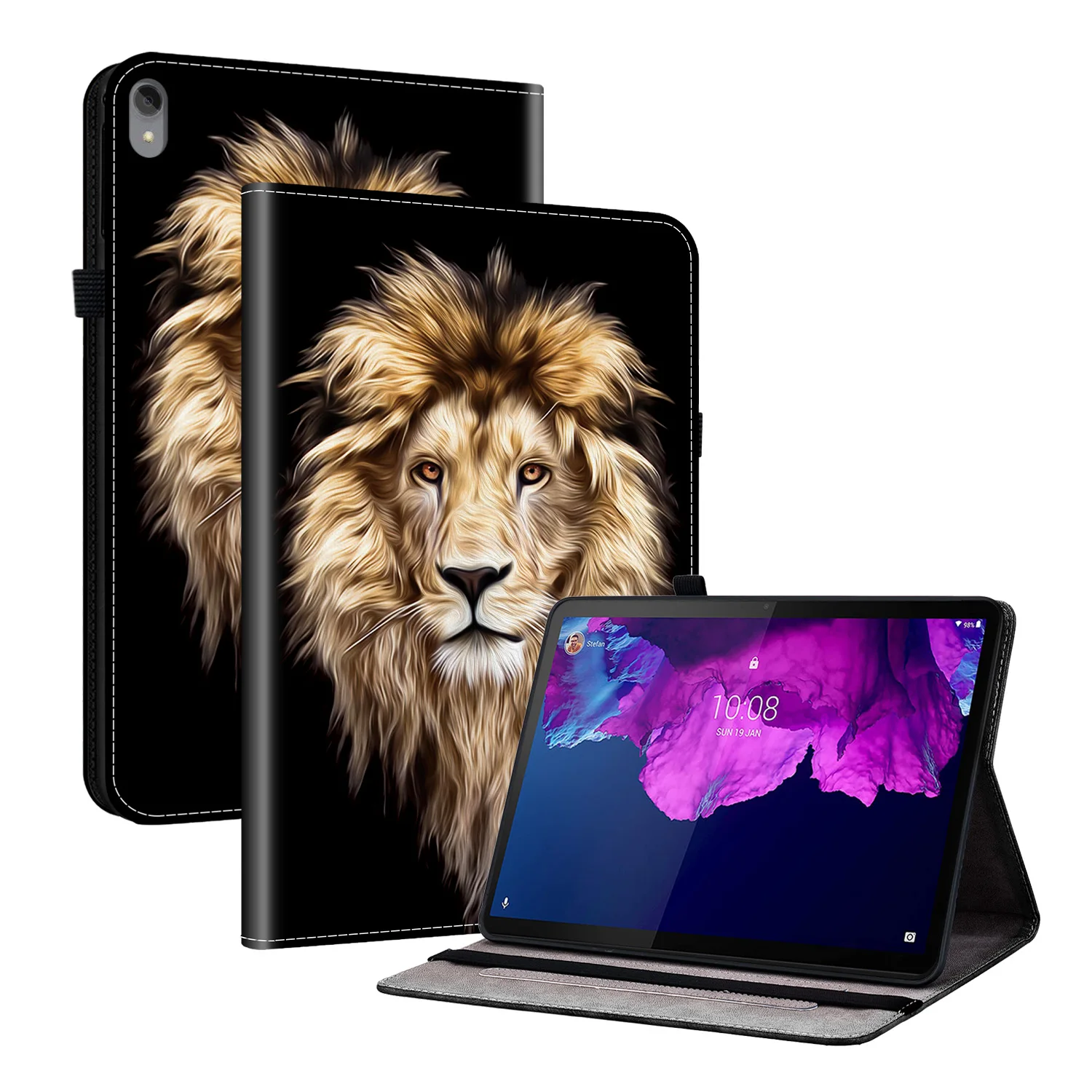 Premium Luxury Leather Tablet Cover, 11-12 Inch