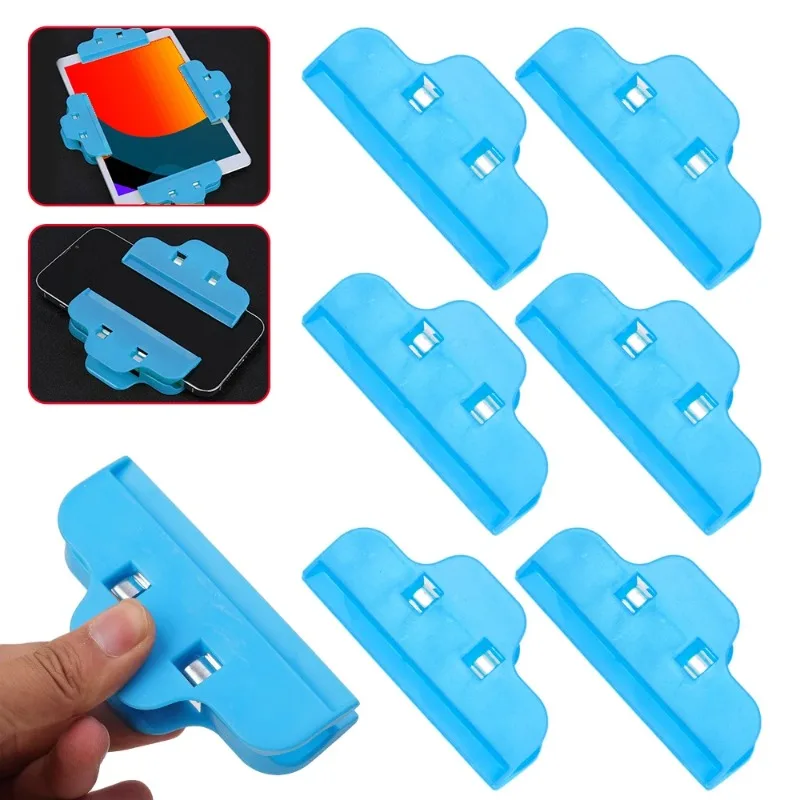 Phone Repair Tools Phone Repair Kit 10-1Pcs Upgrade Cellphone Screen Fastening Clamp Plastic Fixture Clip Tool for Mobile Phone Tablet IPad LCD Screen Repair Tool