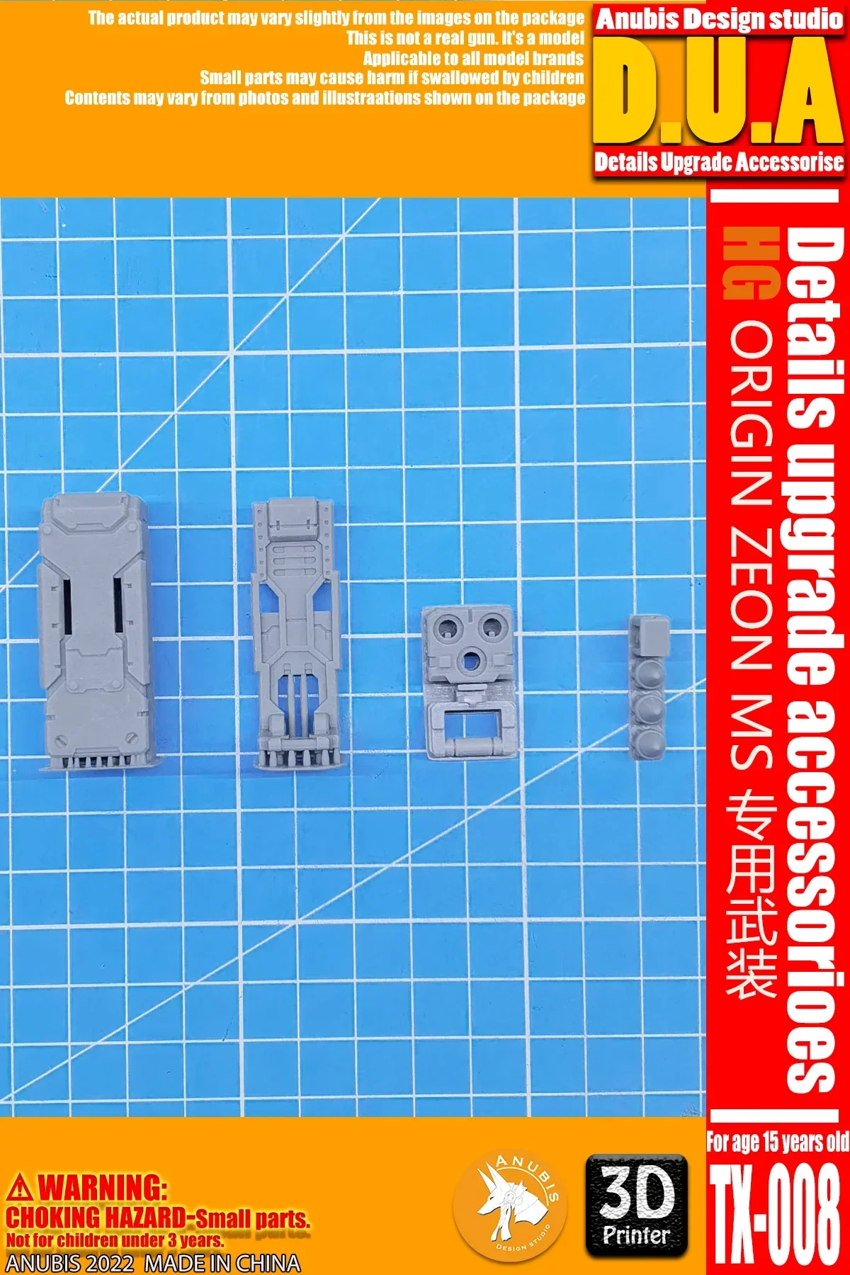 for HG Origin ZEON MS ZAKU Special Shield Model Details Upgrade