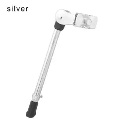 Heavy Duty Adjustable Alloy Kickstand for Mountain Bikes - Black/Silver (Silver)