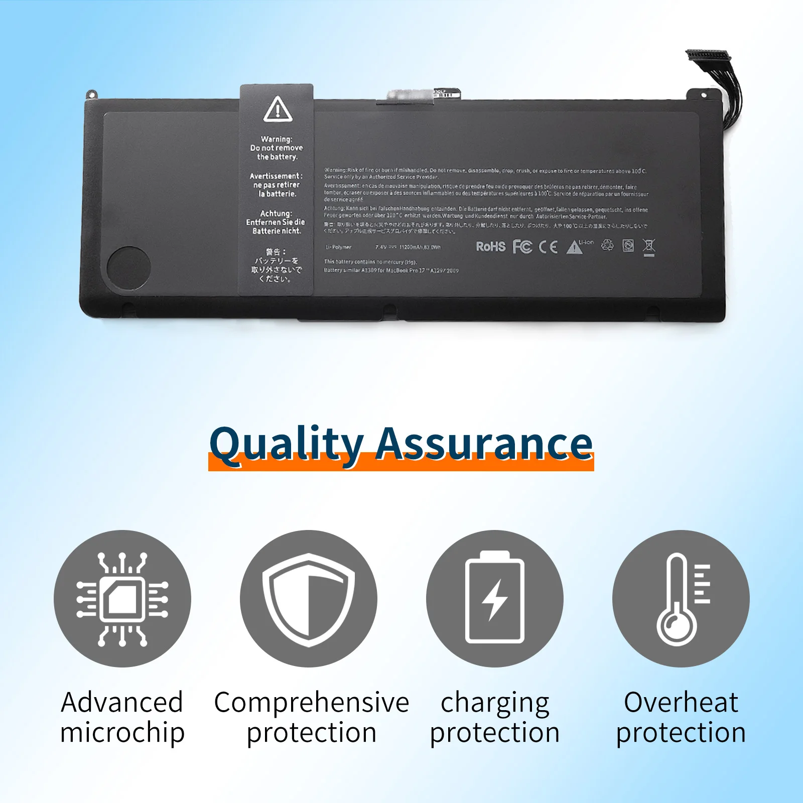 Рисунок 2 - Аккумулятор BVBH A1309 для Apple MacBook Pro 17 дюймов