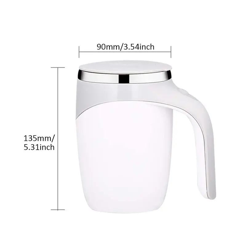 daasigwaa Rechargeable Self Stirring Mug - Magnetic Electric Auto Mixing  Stainless Steel Cup for Off…See more daasigwaa Rechargeable Self Stirring  Mug