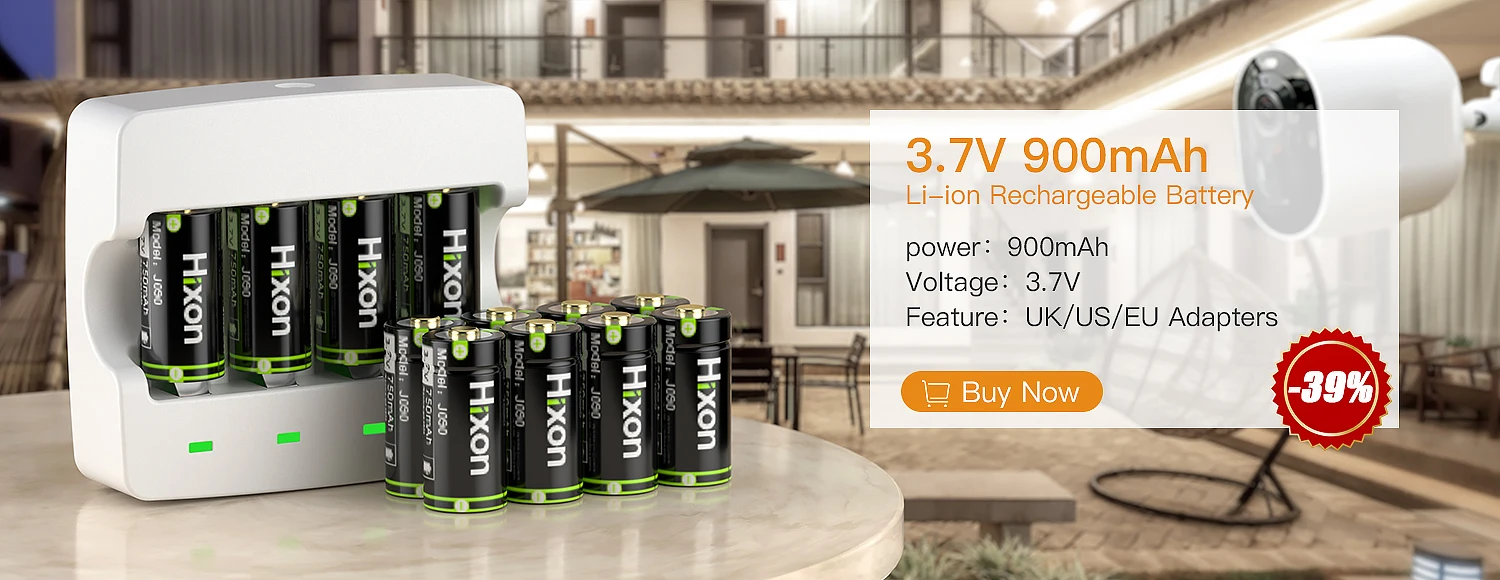 Pallus 9v Rechargeable Batteries, 4-Pack 850mAh 9 Volt Li-ion Batteries  with 9V Battery Charger