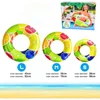 PVC retro striped swimming ring thickened lifebuoy children's swimming inflatable floating ring children's beach toy pool party 5