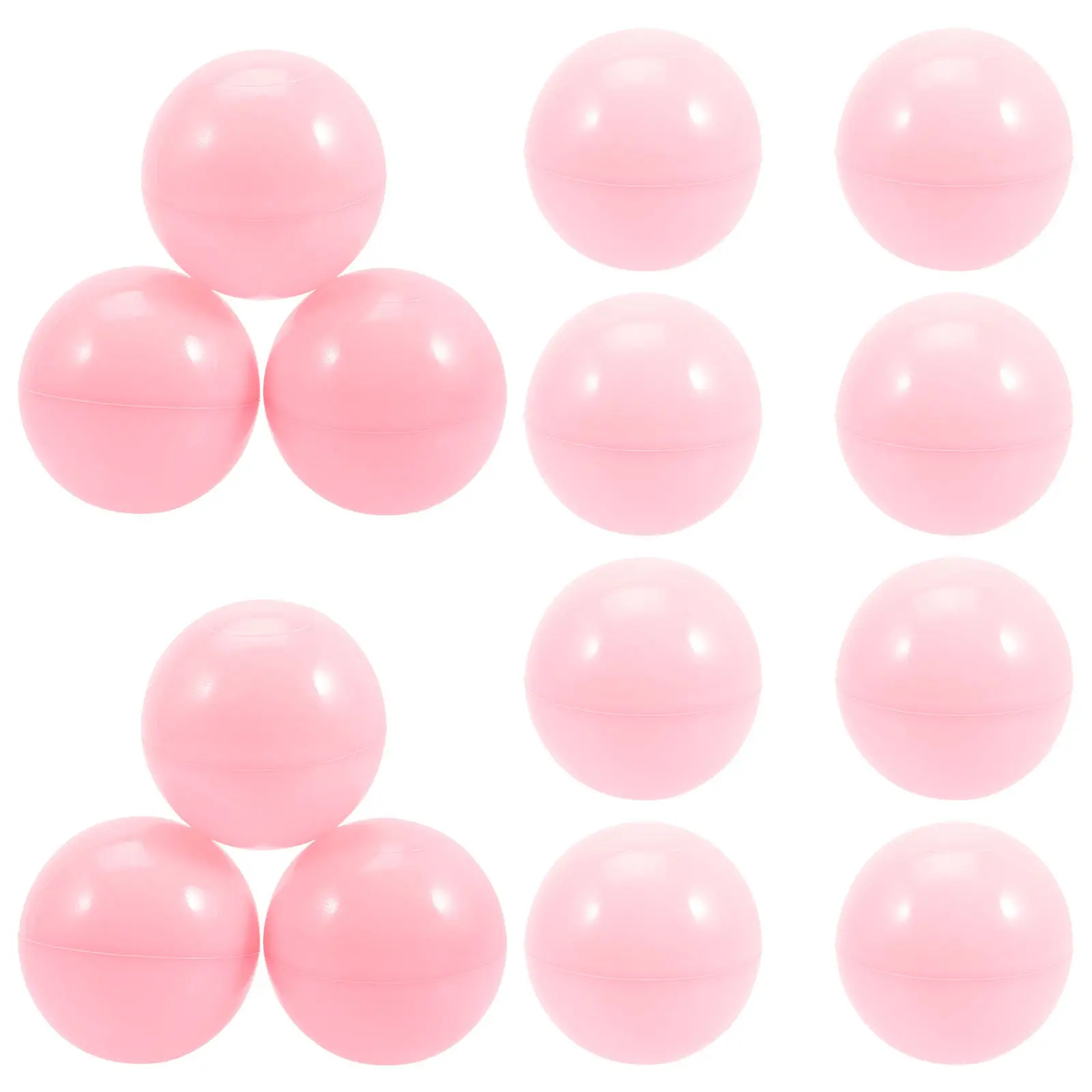 100개입 두꺼운 원형 오션볼, 깨지지 않는 안전 플라스틱 공, 어린이용 볼풀, 놀이터, 파티용 원형 볼