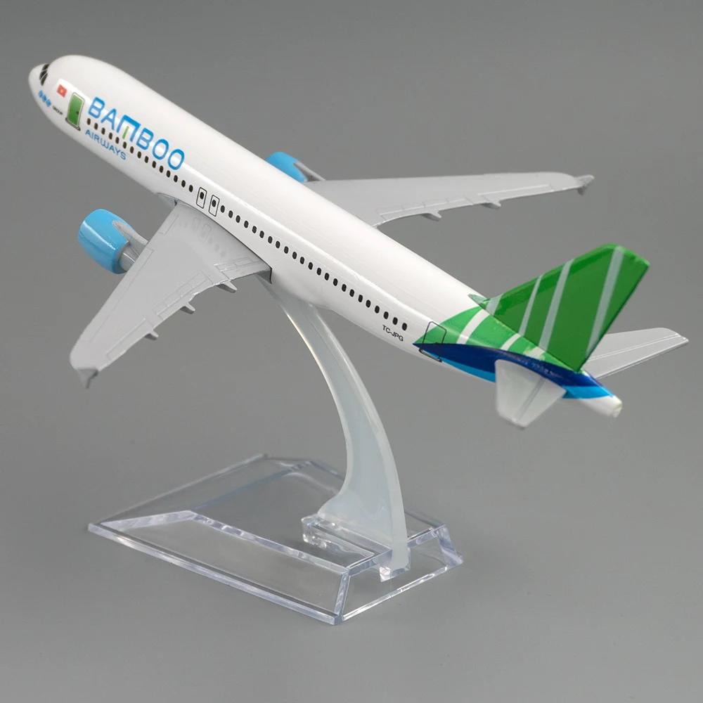 

Масштаб 1/400, самолёт из сплава, аэробус a320, Вьетнам, бамбук, дыхательные пути, 16 см, модель самолета, игрушки, украшение, подарок для детей, для коллекционирования