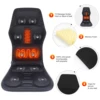 Electric Heating Back Massage Chair for Car Chair Home Office Lumbar Pain Relief Vibration Cushion Shoulder Back Massage Mat 5