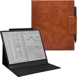 Ultra - Slim Magnetic Case with Stand and Pen Holder, Auto Sleep/Wake for Boox Note Max 13.3 (Vintage Brown)