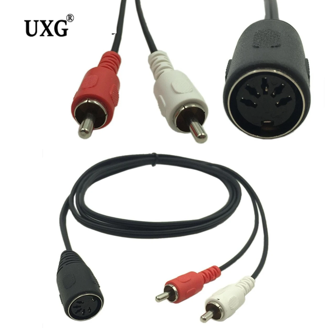 Cavo Adattatore Per Dispositivo Audio Vecchio Stile Din Femmina A 2Rca Lotus A 5 Core Cavo Femmina Din A 5 Pin