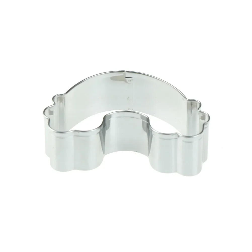 Hot 1pc Lovely Stainless Steel Rainbow Shape 3D Fondant Cake Decorating Tools DIY Pastry Biscuit Baking s Mouds