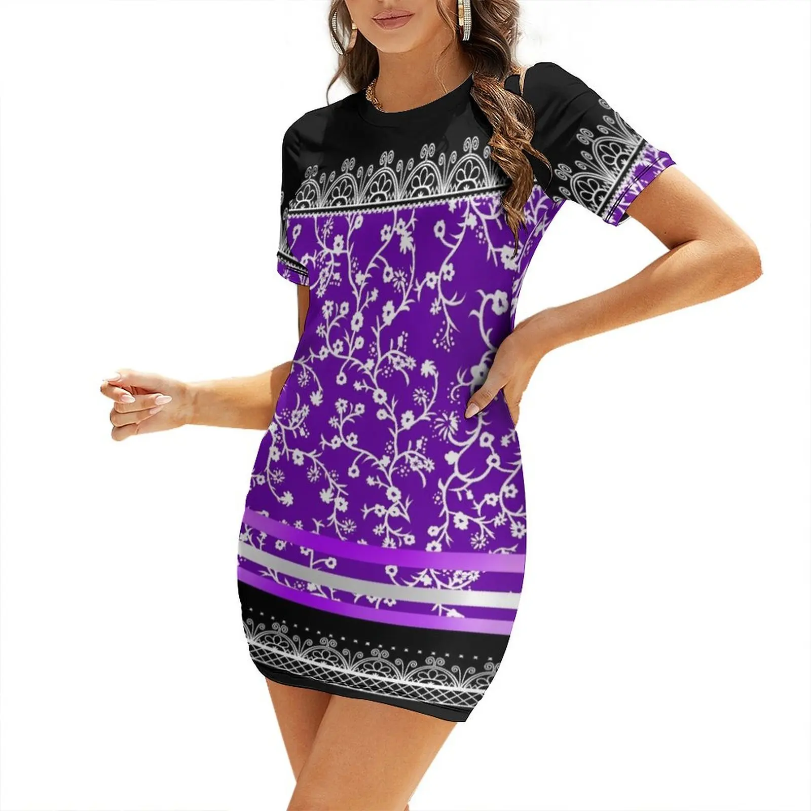 

Classic Skydomes Short Sleeved Dress clothing women summer 2024 women's luxury party dress