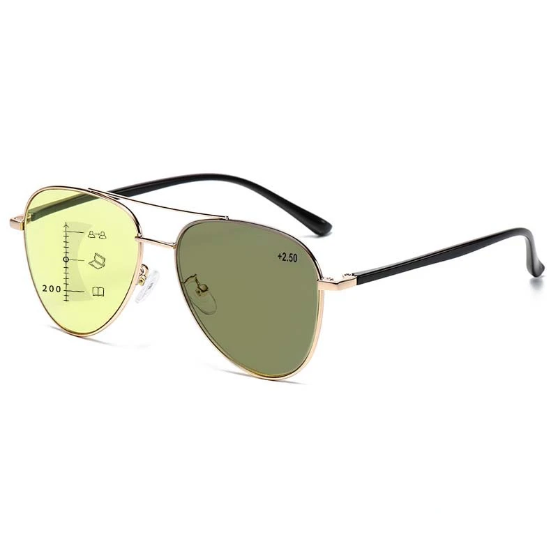 Night Vision Anti Blue Light Color Changing Presbyopia Glasses Near Far Use Reading Eyewear Toad Shaped Photochromic Glasses 5