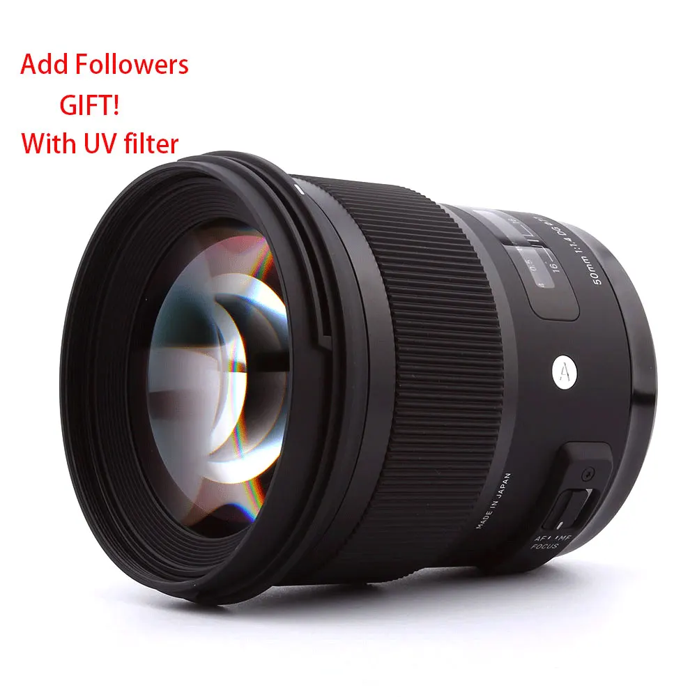 Obiettivo Sigma 50Mm F1.4 Dg Hsm Art Per Montaggio Canon O Montaggio Nikon O Supporto Sony E
