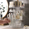 Wnnideo Makeup Organizer 360 Degree Rotating Spinning Makeup Cosmetic Storage Box Bathroom Desktop Dressing Table Lipstick Rack 4