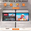 Double Head LED Clip Remote Control Desk Lamp Architect Table Lamp for Home Office Lighting 5 Color Modes and 5 Dimmable 3