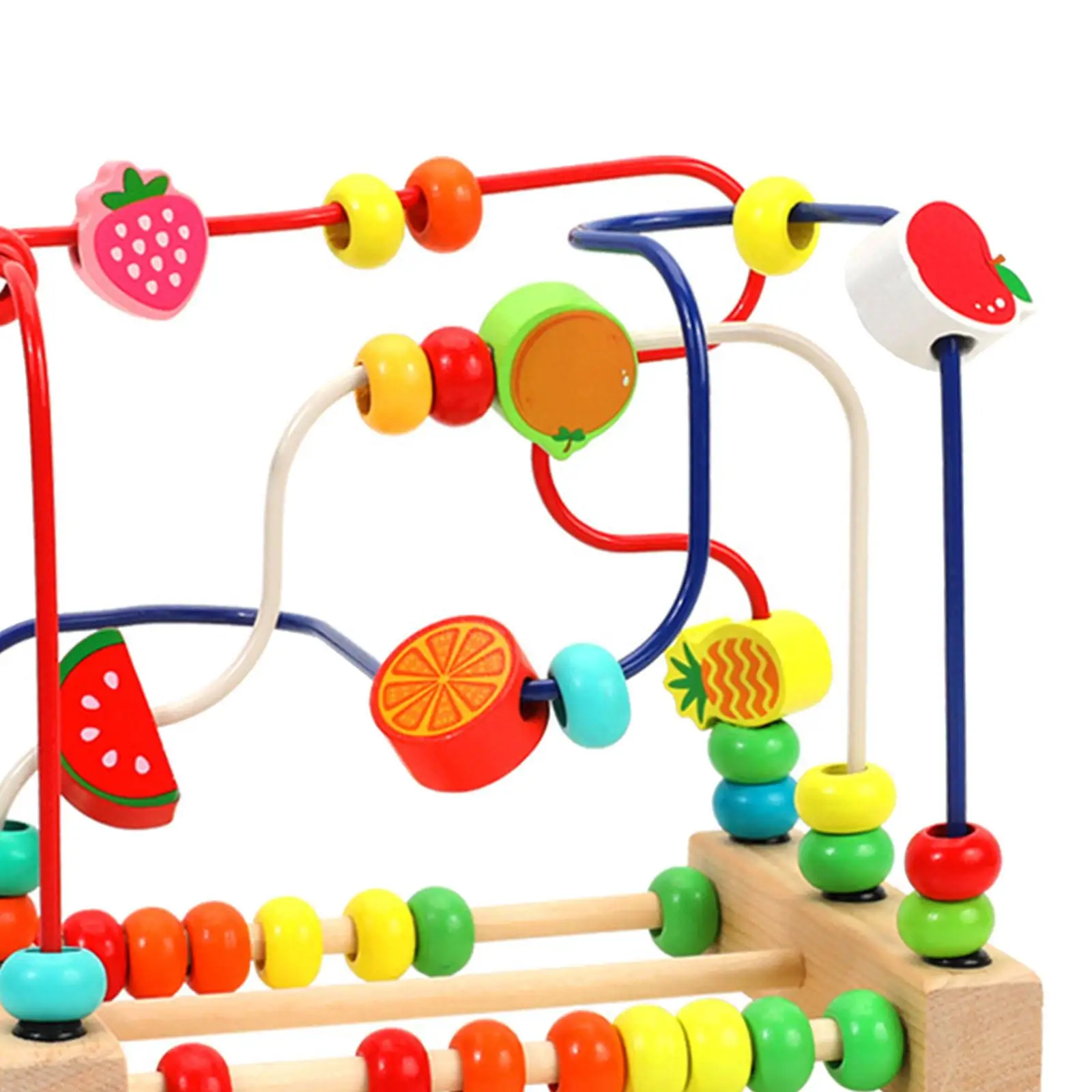 Bead Toy Wooden Hand Eye Coordination Count and Grasping Ability Beads Roller