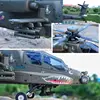 Yuxiang F11 Apache Armed Remote Control Helicopter 3d Inverted 6-Channel Flight Model Simulation Unmanned Helicopter Toy Gift 2