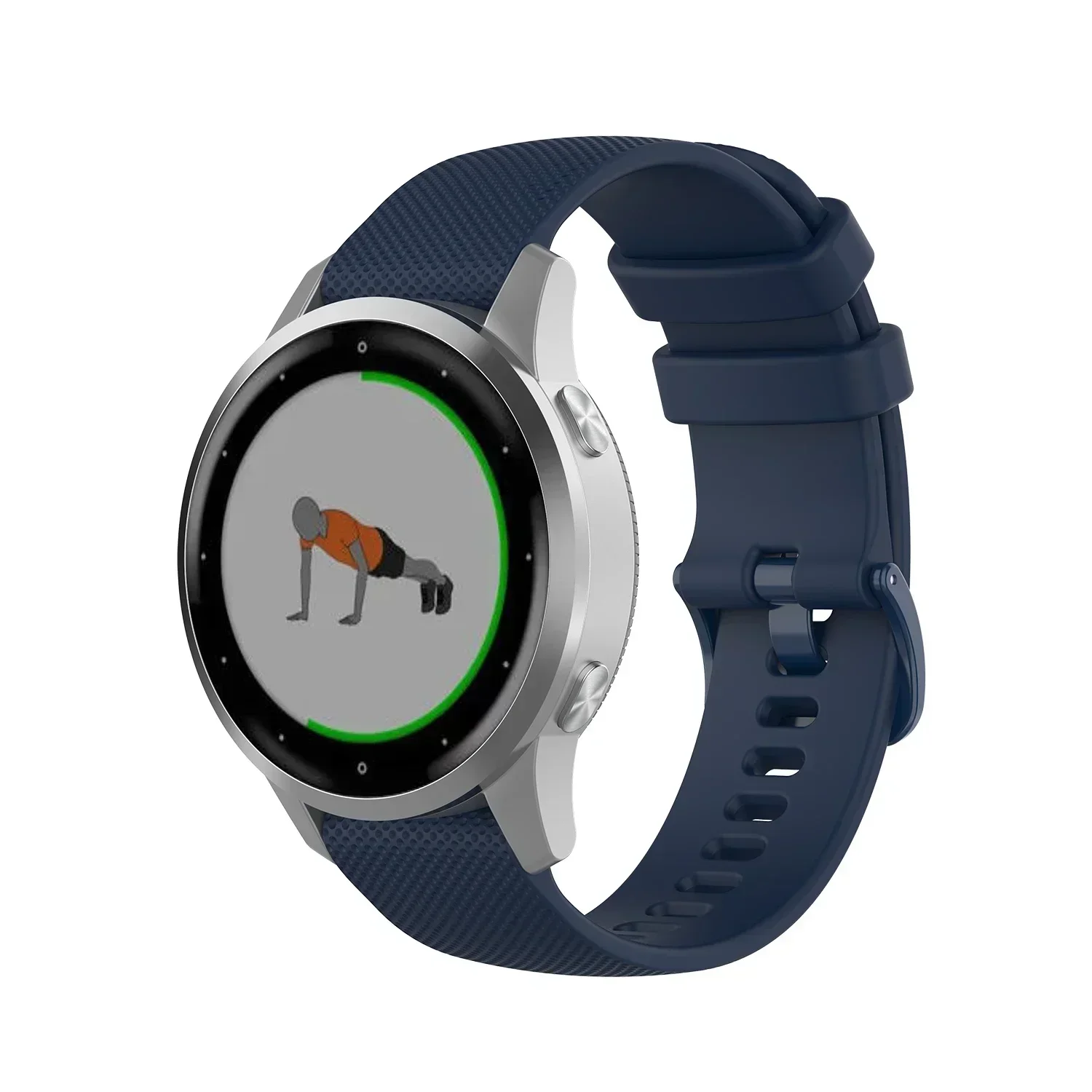Sport Silicone Strap, 20mm/22mm, Adjustable Watchband Bracelet