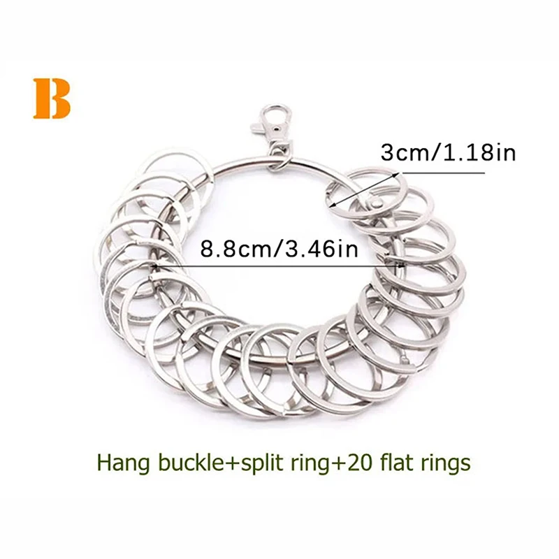 Creative Multi-Ring Key Chain for Organizing and Management