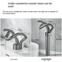 Faucet Bathroom Hollow Out Design Waterfall Basin Mixer Taps Cold and Hot Milk White Gold Basin Faucet Single Hole Torneira 6
