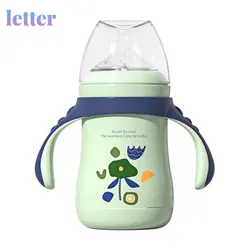 Baby Drinking Cup Children Insulation Feeding Stainless Steel Leak-proof Feeding Water Bottles For Baby Newborn Milk Feeder