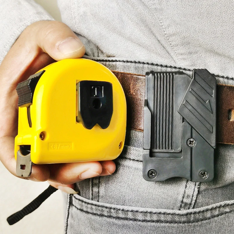 Tool Belt Organizer 1Pc Quick Release Buckle Hammer Wrench Power Tool Waist Belt Organiser Hooks Tape Measure Hanger Clip