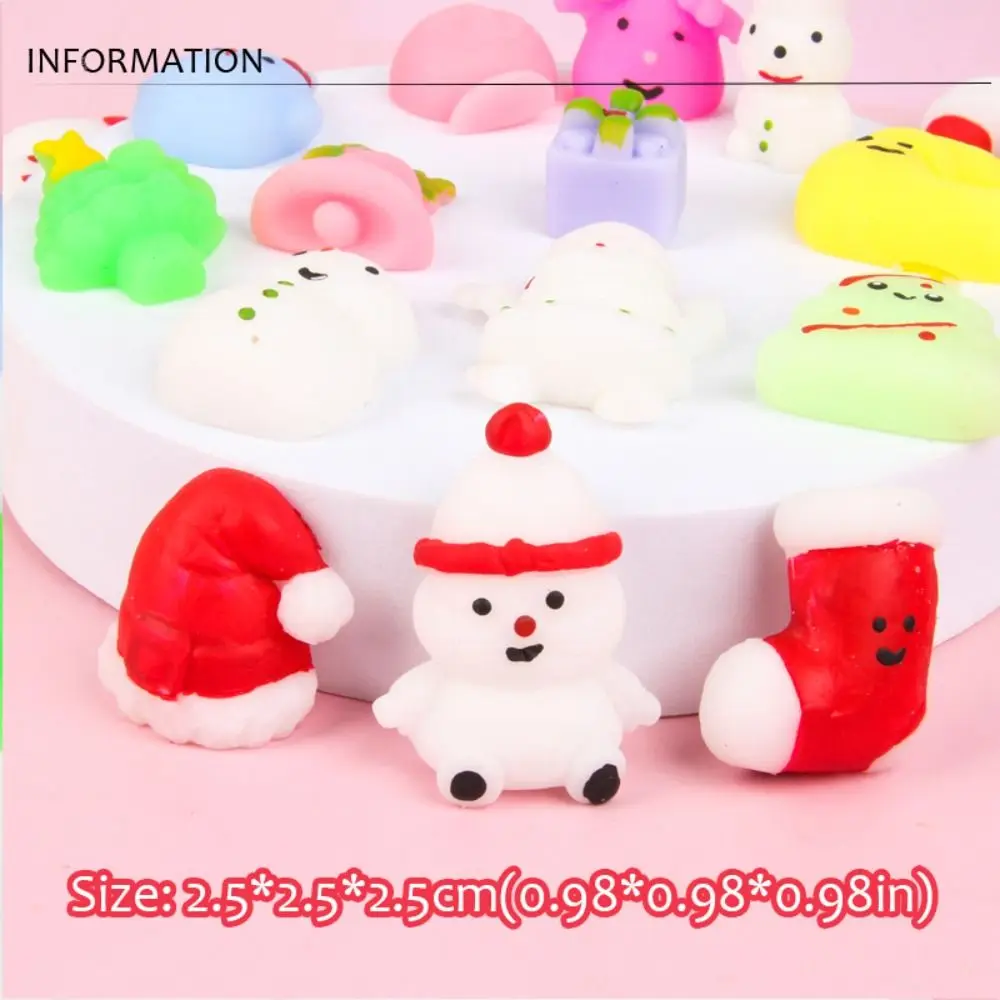 

Random Style Squeeze Toy Cartoon Snowman Fidget Toys Kids Slow Rebound Toy Funny Creative Xmas Game Prop Children Gift