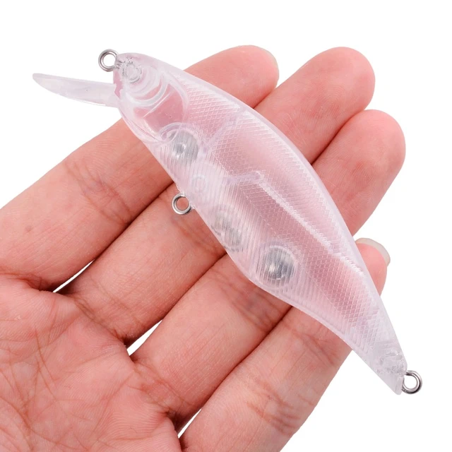 20pcs 9.6g 9cm Blank Lures Transparent Unpainted Crankbait Lures Bodies  Fishing Wobbler Hard Fish Artificial Wobbler - Fishing Lures - AliExpress