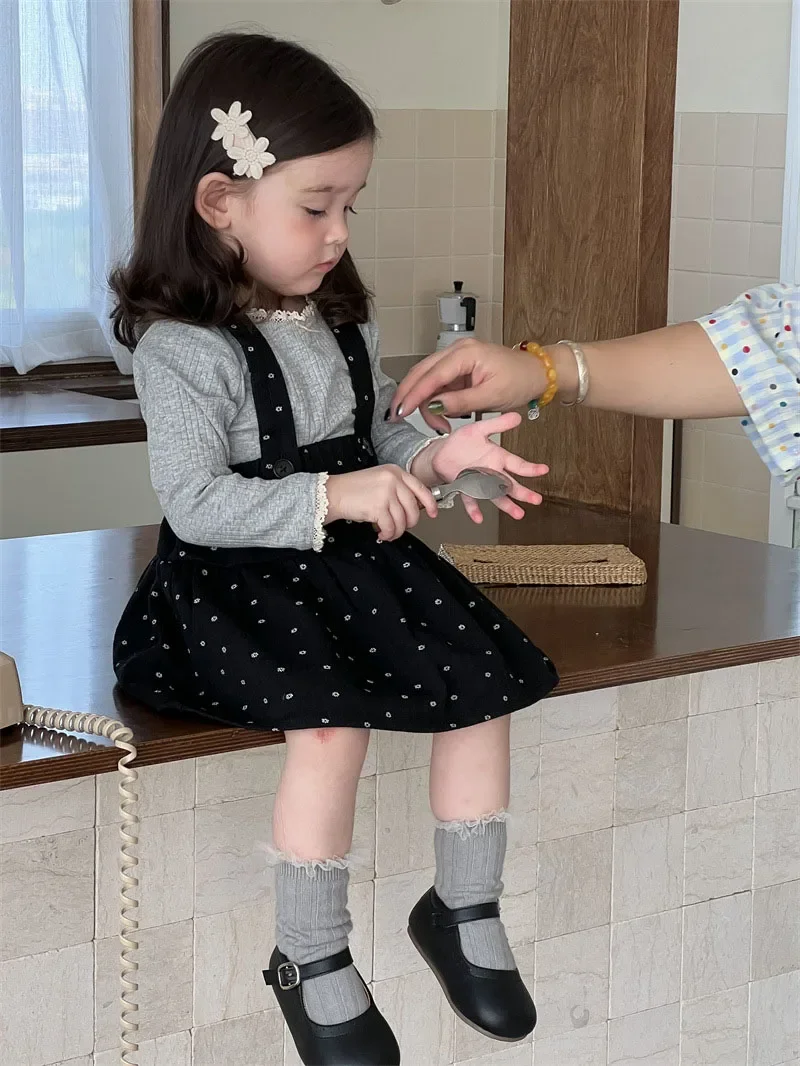 Autumn Baby Girls Thin Loose Cotton Undershirts