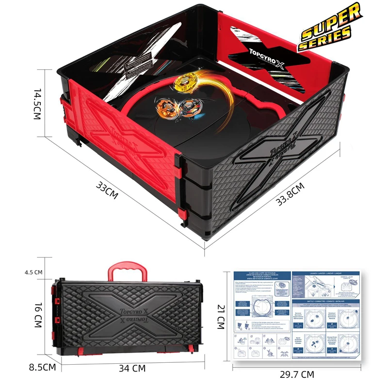 Foldable Bey Battle Stadium Arena with Carry Case 5