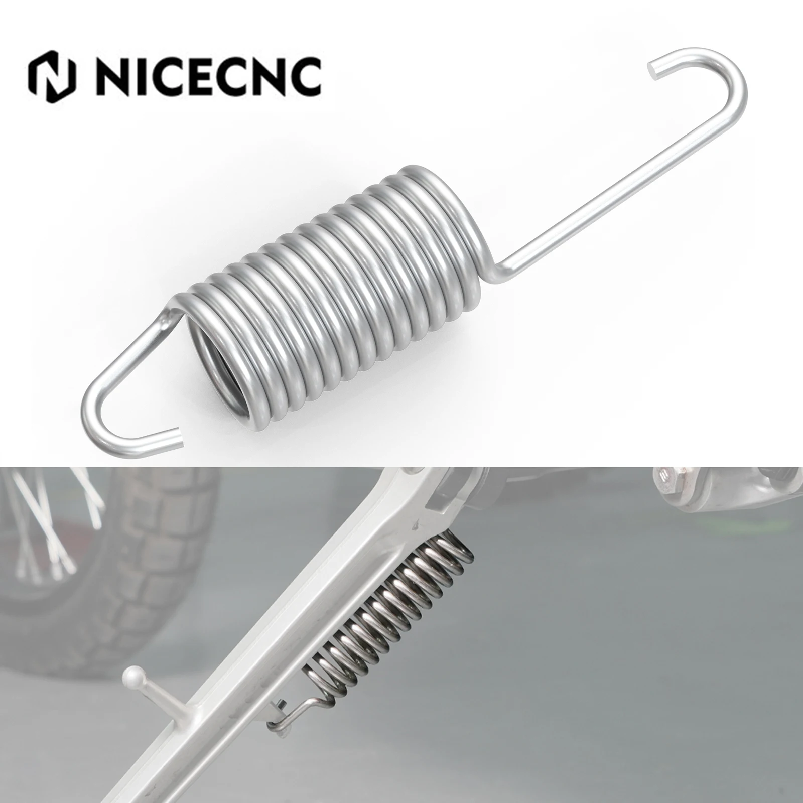 

For Yamaha Tenere 700 XTZ 700 2019 2020 2021 2022 2023 2024 CNC Kickstand Side Stand Spring Rally Edition 2020-2024 2022 2023