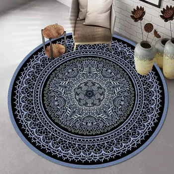 Bohemian Mandala Round Carpet 1
