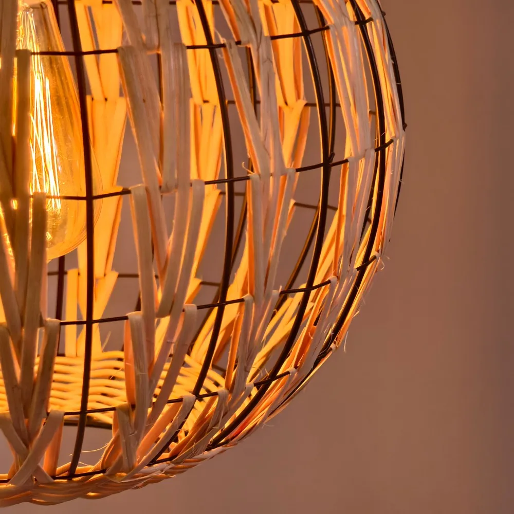 South East Asia Rattan Chandelier Living Room Dining Room Study Teahouse Rattan Weaving Rattan Art Lamps Lighting Chandelier