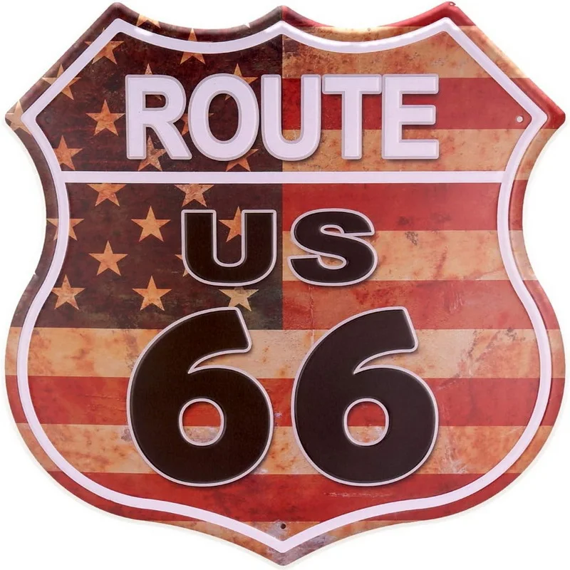 Route 66 Metal Sign 2
