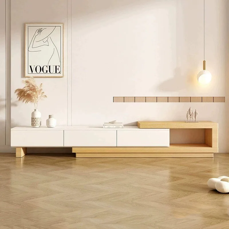

Nordic Scalable Tv Stands Cabinet Mobile Media Shelf Solid Wood Front Room High Quality Meuble Tv Salon Living Room Furniture