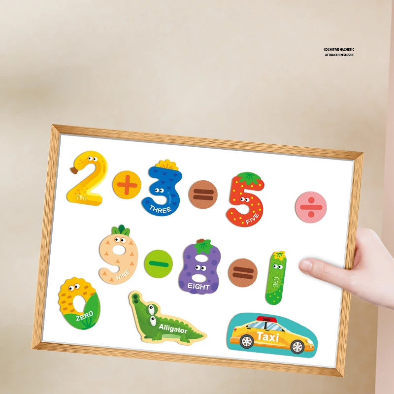 Magnets Fridge Letters Numbers Animal Paper Large Magnetic Refrigerator Cute Spelling Learning Game Toy for Kids Baby Girls Boys 3