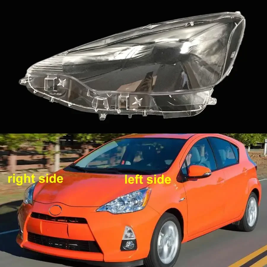 

For Toyota Prius C 2012 2013 2014 Headlamp Cover Headlight Transparent Lens Shell Masks Plexiglass Replace Original Lampshade