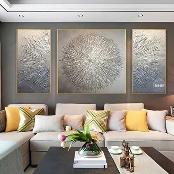 New Arrival Modern Abstract Golden Mountain Landscape Oil Paintings On Canvas China Artwork Wall Decor For Room Unframed 2