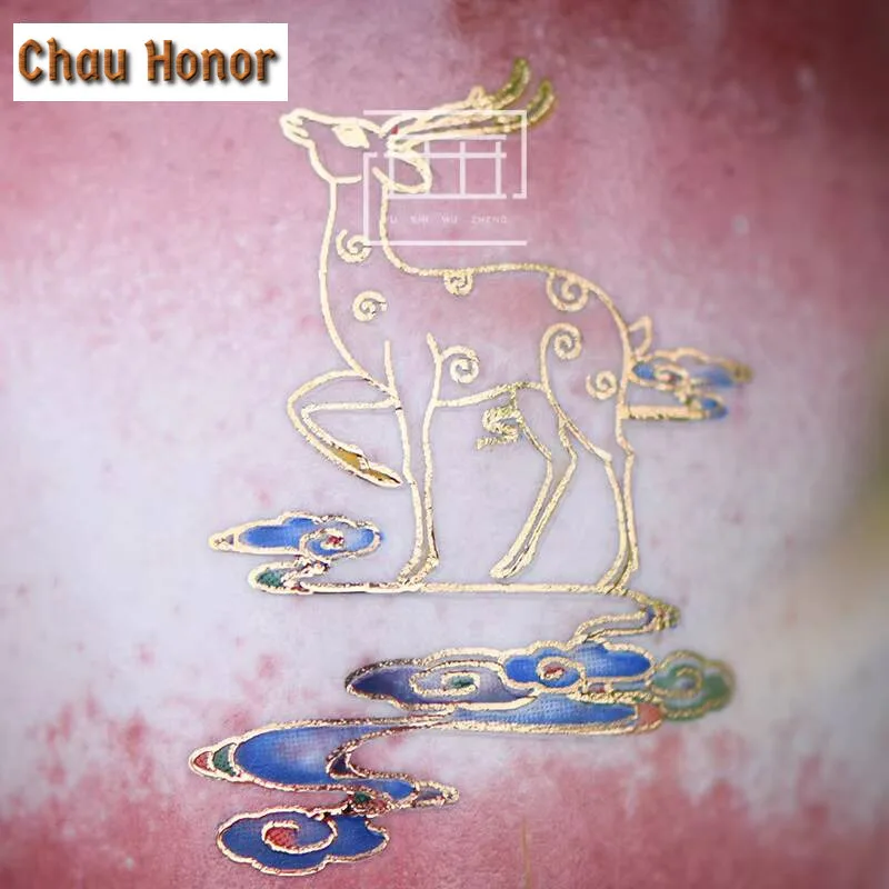 150ml Retro Underglaze Red Printing Deer Ceramic Teacup Creative Kiln Change Master Cups Puer Tea Bowl Jianchan Kung Fu Tea Gift