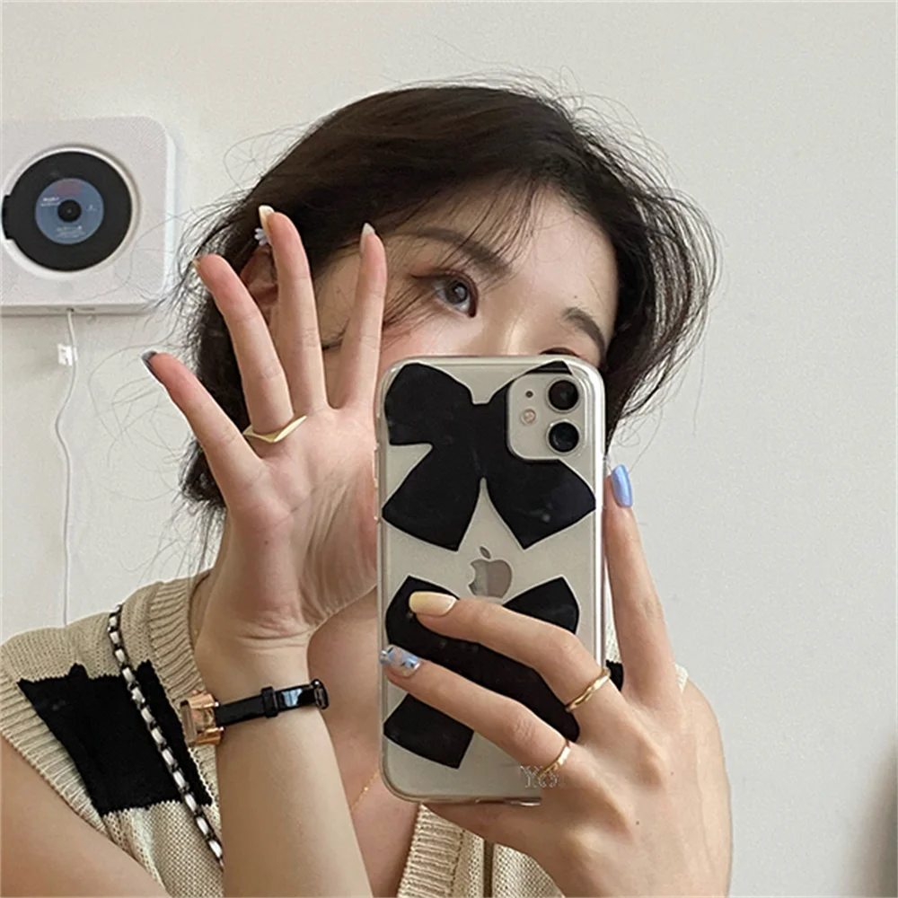 Прозрачный чехол для iPhone 15 14 13 12 11 Pro XS Max X XR 7 8 SE3