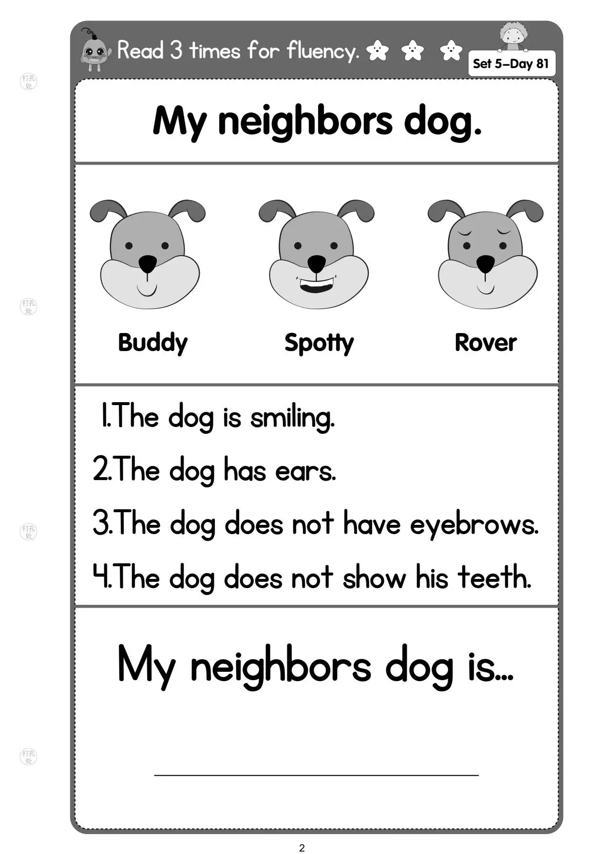 Learning english workbook 100 days graded reading comprehension exercise practice preschool learning English homework workbook