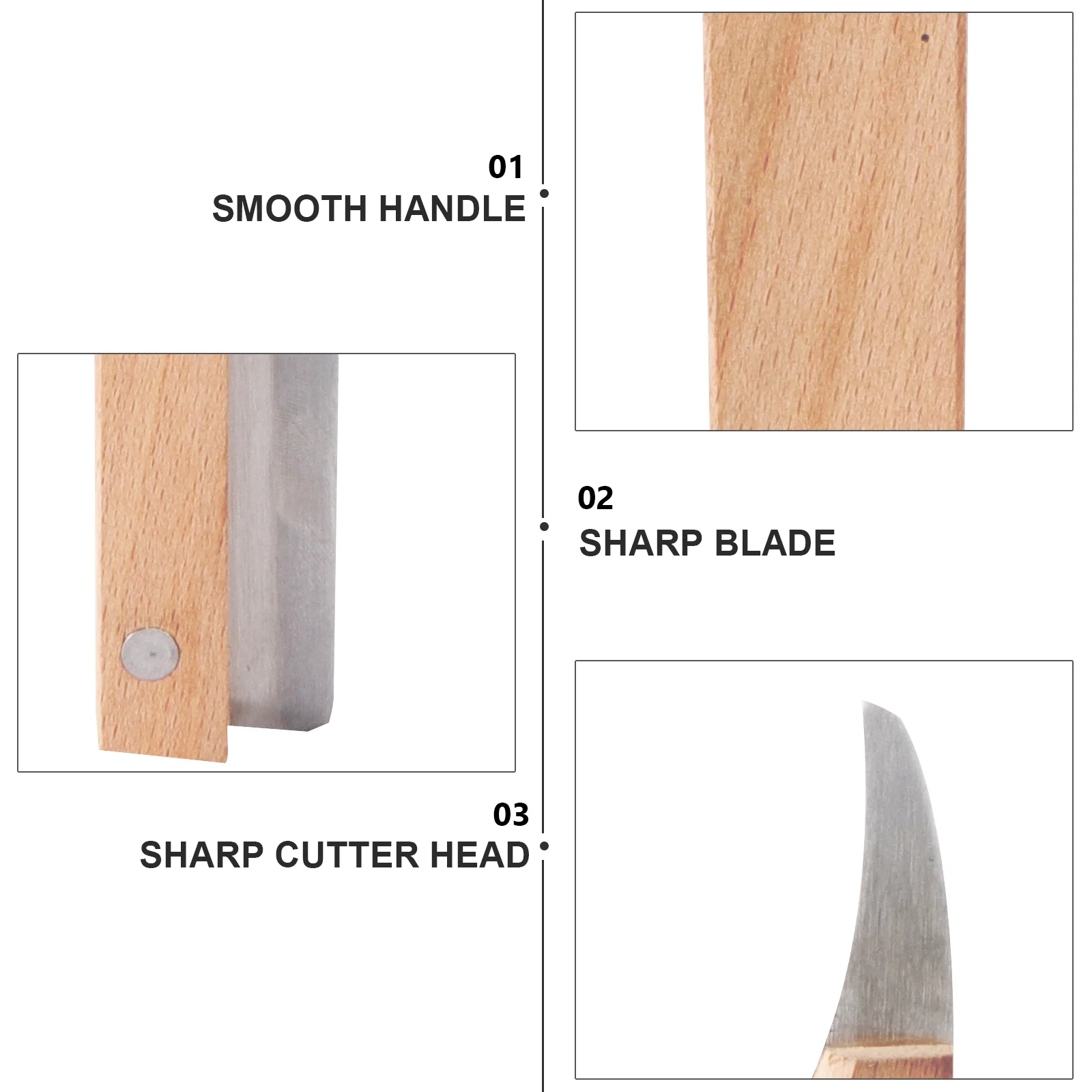 Fruit Tool Coconut Opener and Peeler Coconuts Opening Biscuit Cracker Wooden