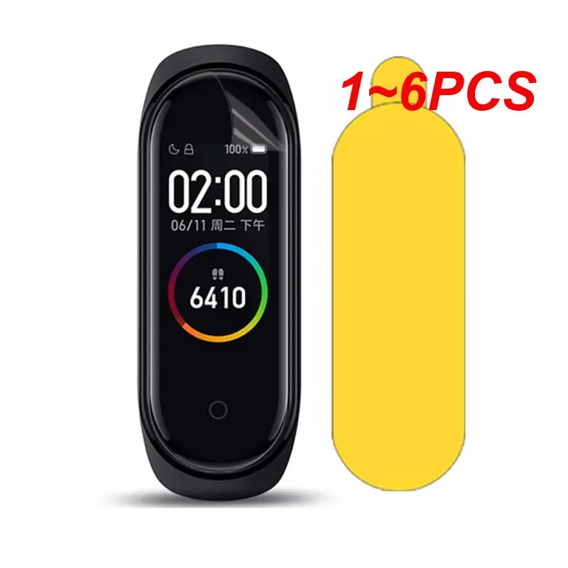 

1 ~ 6 шт. Гидрогелевая Защитная пленка для смарт-браслета Mi Band 5 Защита экрана не закаленное стекло пленки против царапин
