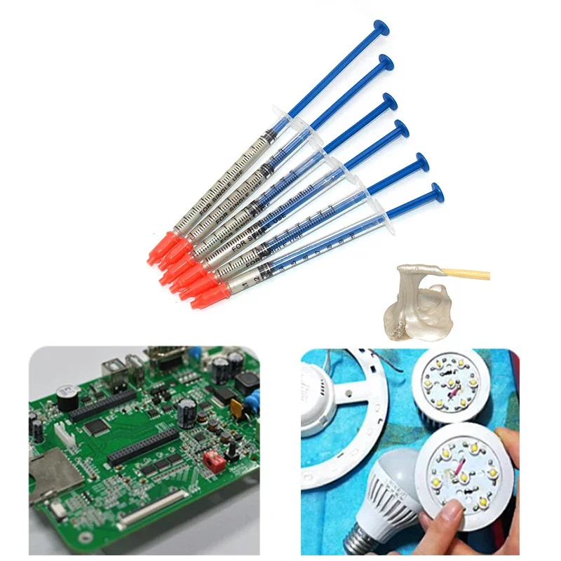 2pc Silver Conductive 0.2ML Glue Wire Electrically Paste Adhesive Paint PCB  Repa 