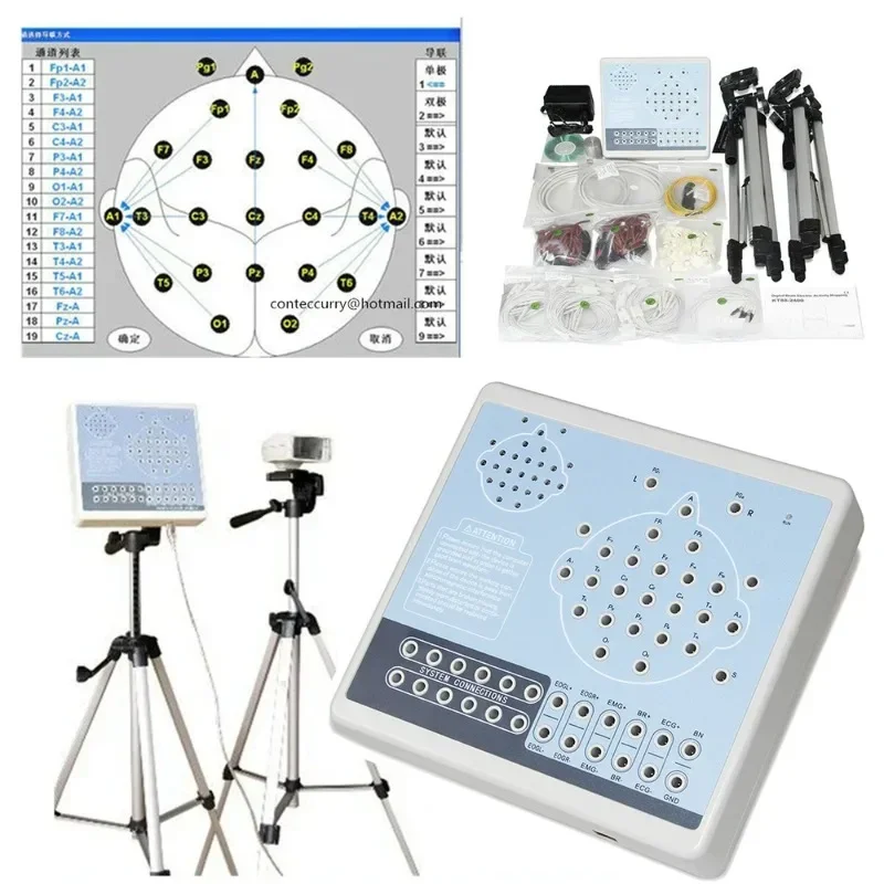 CONTEC 24 Channel EEG Digital Brain Electric Activity Mapping PC Software KT88-2400