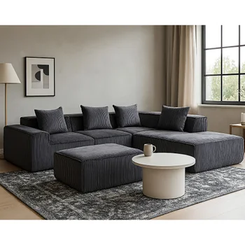 Modern Modular L-Shape Sleeper Sofa 1