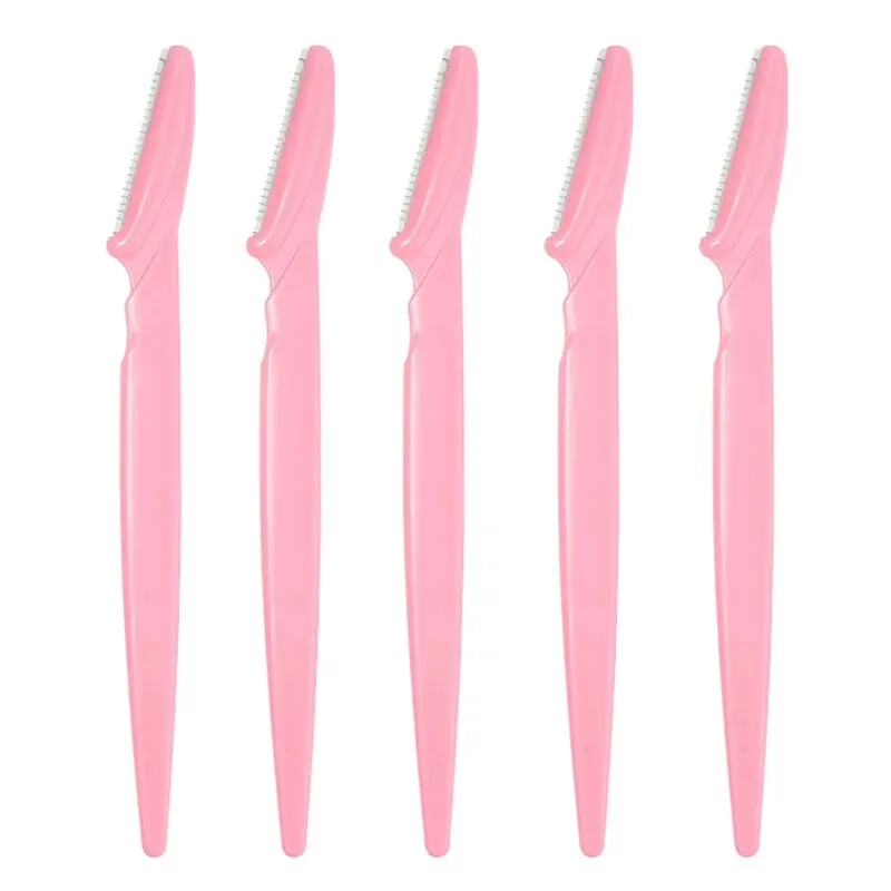5PCS Sharp Scissors Eyebrow Trimmer Tool Makeup Grooming Tool Loose Packaging Eyebrow Razor Sharp Safe Efficient Stainless Steel 4